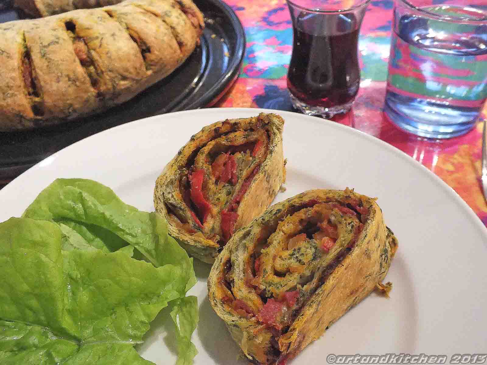 Spicy Spinach Roulade 6