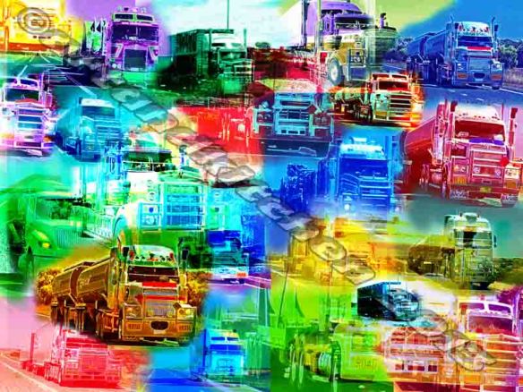 trucks collage of layers Australia